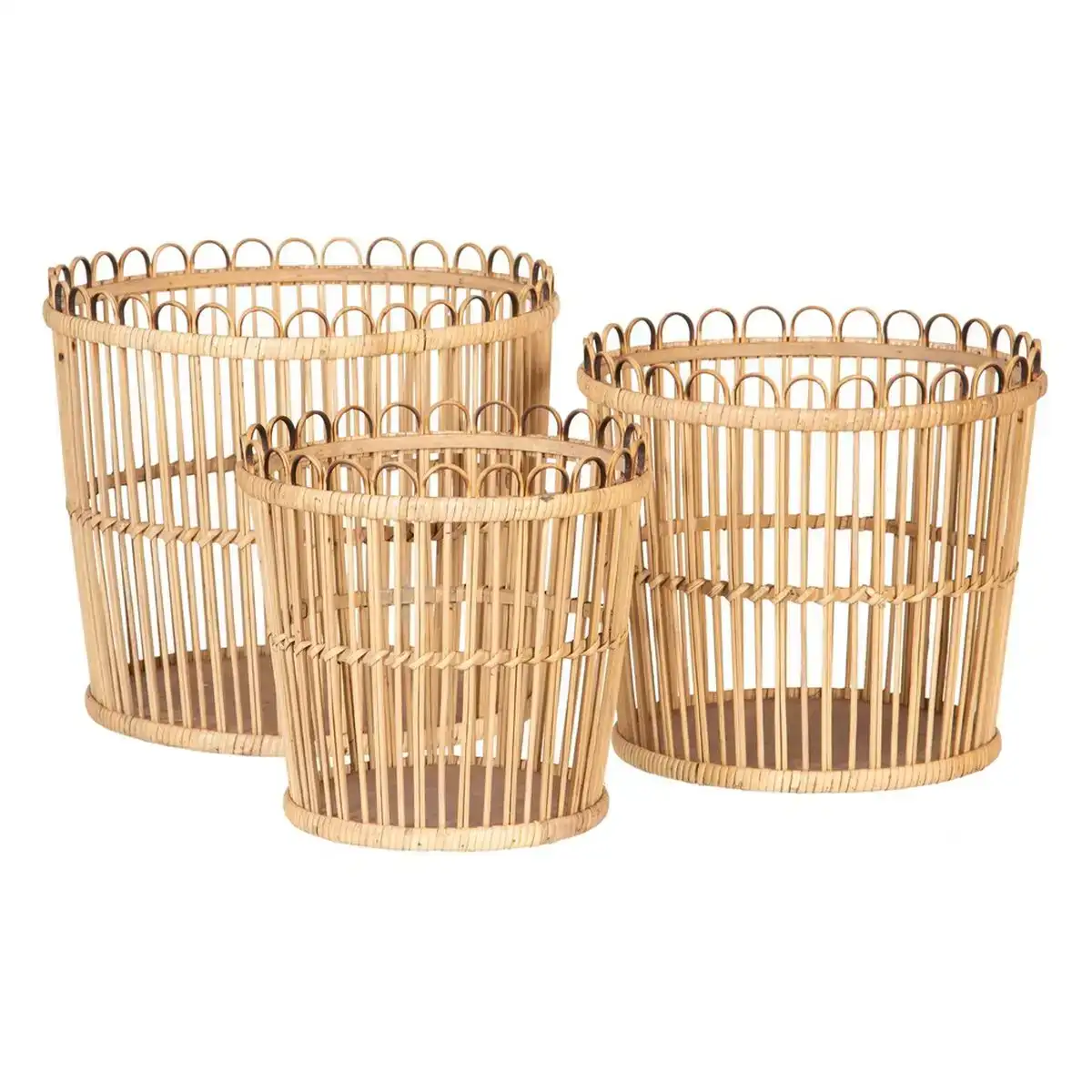 Lot de paniers 36 x 36 x 31 cm naturel rotin 3 pieces _9250. Plongez dans l'Univers de DIAYTAR COTE D'IVOIRE - Où la Qualité et la Diversité se rencontrent. Parcourez nos rayons virtuels pour trouver des produits répondant à tous les besoins, du confort de votre foyer.