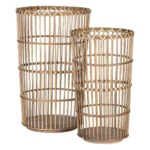 Lot de paniers 42 x 42 x 69 cm naturel bambou 2 pieces _6129. DIAYTAR COTE D'IVOIRE - Votre Escapade Shopping Virtuelle. Explorez notre boutique en ligne et dénichez des trésors qui évoquent la culture et le savoir-faire sénégalais, un clic à la fois.