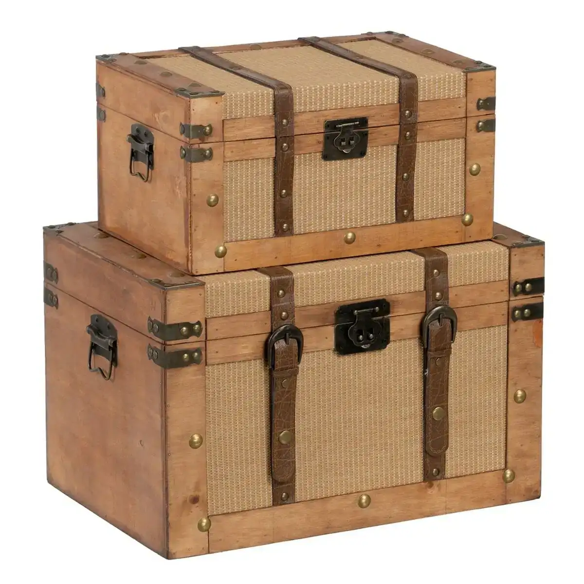 Lot de paniers 45 x 30 x 29 cm tissu synthetique bois 2 pieces _9779. Bienvenue sur DIAYTAR COTE D'IVOIRE - Où Chaque Détail compte. Plongez dans notre univers et choisissez des produits qui ajoutent de l'éclat et de la joie à votre quotidien.