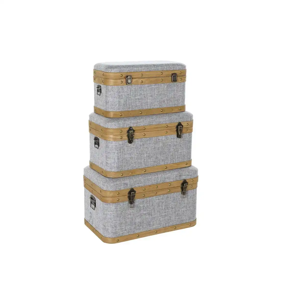 Lot de paniers dkd home decor 60 x 36 x 34 cm naturel gris bois_1608. DIAYTAR COTE D'IVOIRE - Là où la Qualité est Non Négociable. Parcourez notre boutique en ligne pour découvrir des produits qui incarnent le raffinement et l'excellence du Côte d'Ivoire.