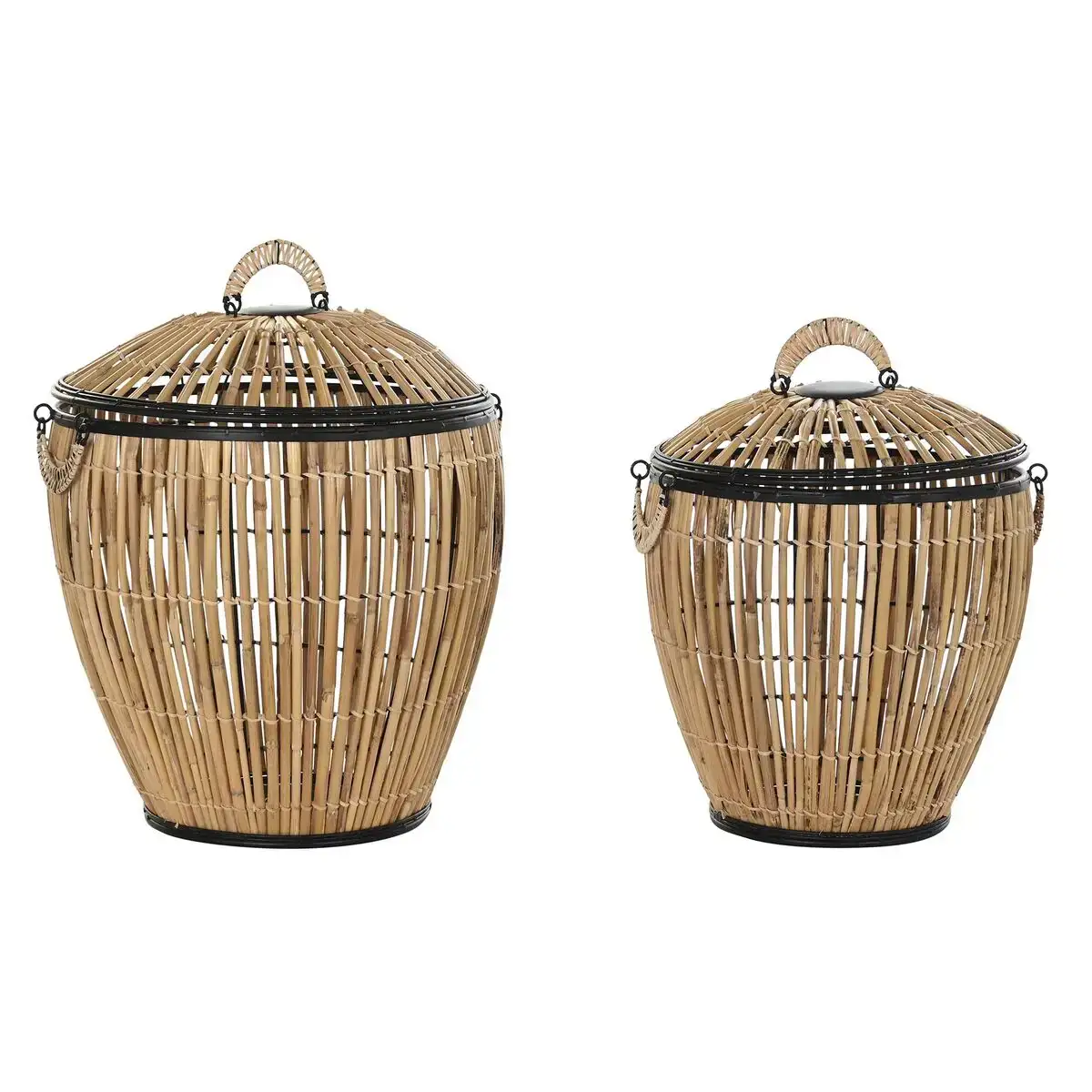Lot de paniers dkd home decor naturel 48 x 48 x 55 cm noir metal 2 unites _2174. Entrez dans DIAYTAR COTE D'IVOIRE - Où Chaque Détail Compte. Explorez notre boutique en ligne pour trouver des produits de haute qualité, soigneusement choisis pour répondre à vos besoins et vos désirs.