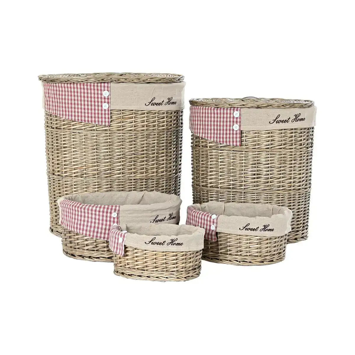 Lot de paniers dkd home decor naturel polyester osier 51 x 37 x 56 cm 5 pieces _8588. DIAYTAR COTE D'IVOIRE - Où la Qualité est Notre Engagement. Explorez notre boutique en ligne pour découvrir des produits conçus pour vous apporter satisfaction et plaisir.