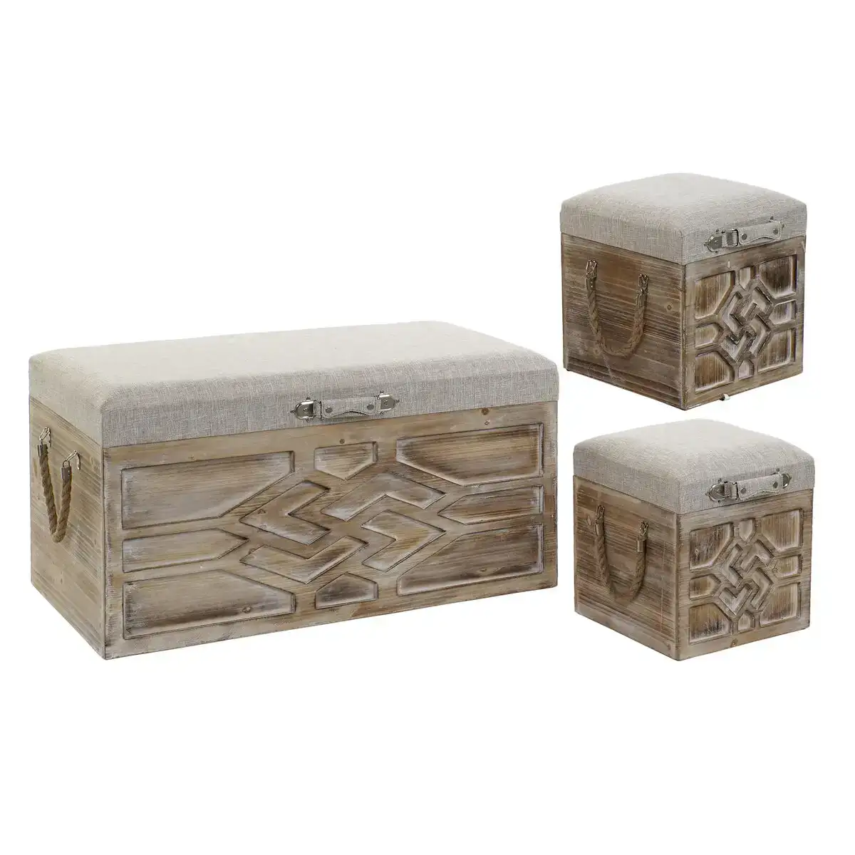 Lot de paniers dkd home decor sapin 80 x 40 x 44 cm ethnique_9116. DIAYTAR COTE D'IVOIRE - L'Art de Magasiner sans Limites. Naviguez à travers notre collection diversifiée pour trouver des produits qui élargiront vos horizons shopping.