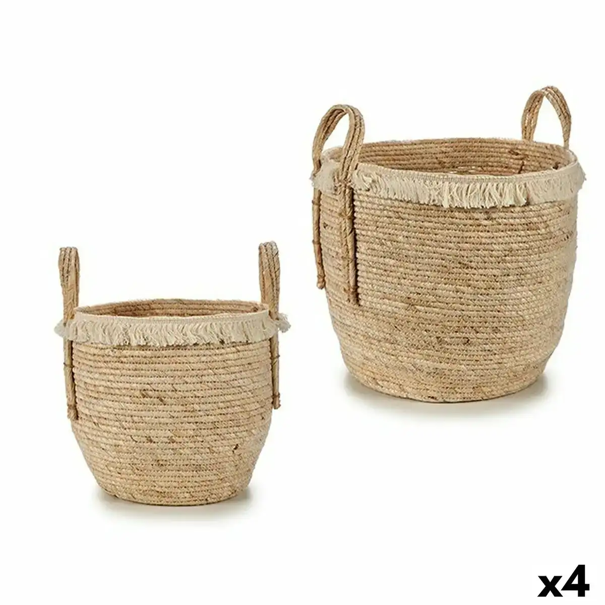 Lot de paniers naturel paille 4 unites _7110. DIAYTAR COTE D'IVOIRE - Votre Destination Shopping de Confiance. Naviguez à travers notre boutique en ligne et profitez d'une sélection soigneusement choisie de produits qui répondent à toutes vos exigences.
