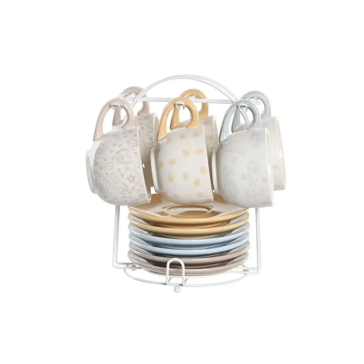 Lot de tasses avec soucoupes dkd home decor bleu rose metal jaune 180 ml dolomite_4480. Découvrez DIAYTAR COTE D'IVOIRE - Là où Votre Shopping Prend Vie. Plongez dans notre vaste sélection et trouvez des produits qui ajoutent une touche spéciale à votre quotidien.