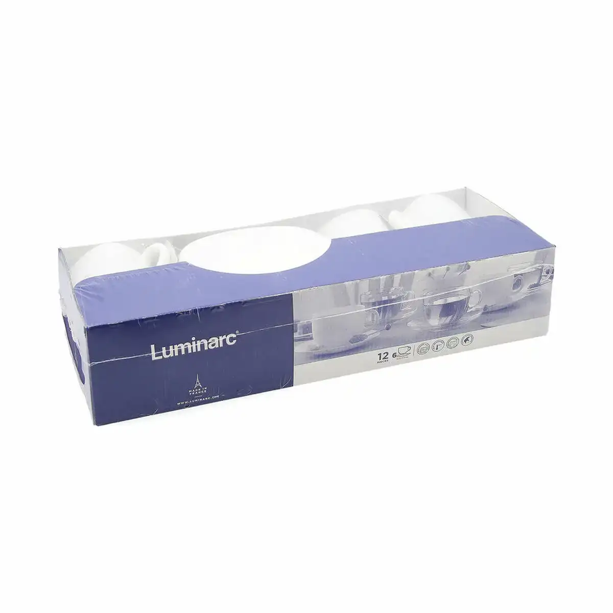Lot de tasses avec soucoupes luminarc carine 12 pcs 22 cl_5135. DIAYTAR COTE D'IVOIRE - Là où Vos Rêves Prendent Forme. Plongez dans notre catalogue diversifié et trouvez des produits qui enrichiront votre quotidien, du pratique à l'exceptionnel.
