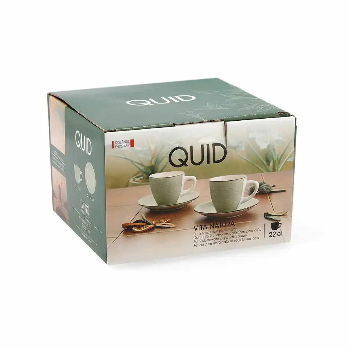Lot de tasses avec soucoupes quid vita morning ceramique beige 22 cl 4 pcs _2425. DIAYTAR COTE D'IVOIRE - Votre Source d'Inspiration Shopping. Parcourez nos rayons et trouvez des articles qui vous inspirent, que ce soit pour votre style, votre maison ou votre vie quotidienne.