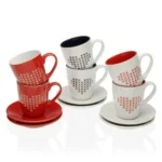 Lot de tasses avec soucoupes versa jada the gres 6 pieces 4 9 x 7 4 x 8 5 cm 6 pcs _3918. Votre Destination de Choix: DIAYTAR COTE D'IVOIRE - Où l'Authenticité Rencontre la Commodité. Faites l'expérience de magasiner en ligne pour des articles qui incarnent la richesse culturelle et la modernité du Côte d'Ivoire.