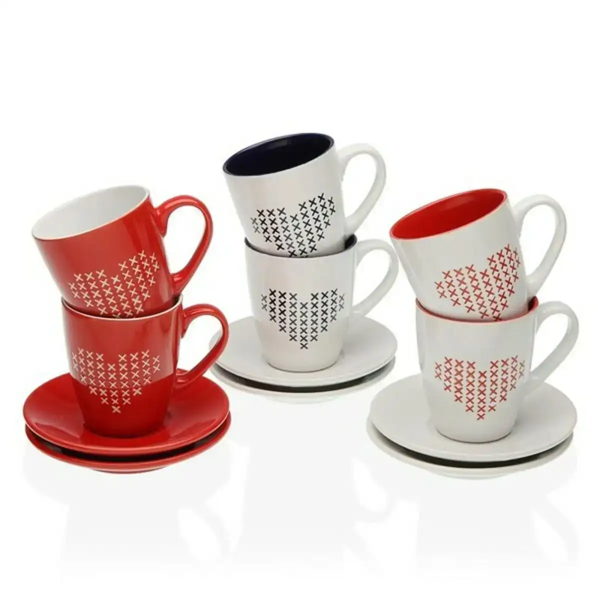Lot de tasses avec soucoupes versa jada the gres 6 pieces 4 9 x 7 4 x 8 5 cm 6 pcs _3918. Votre Destination de Choix: DIAYTAR COTE D'IVOIRE - Où l'Authenticité Rencontre la Commodité. Faites l'expérience de magasiner en ligne pour des articles qui incarnent la richesse culturelle et la modernité du Côte d'Ivoire.