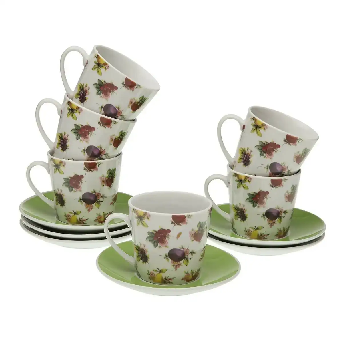 Lot de tasses avec soucoupes versa strawberry porcelaine 6 pieces 9 x 14 x 14 cm _9748. DIAYTAR COTE D'IVOIRE - Où Chaque Achat Raconte une Histoire. Parcourez notre boutique en ligne pour trouver des articles qui évoquent le savoir-faire et la tradition du Côte d'Ivoire.
