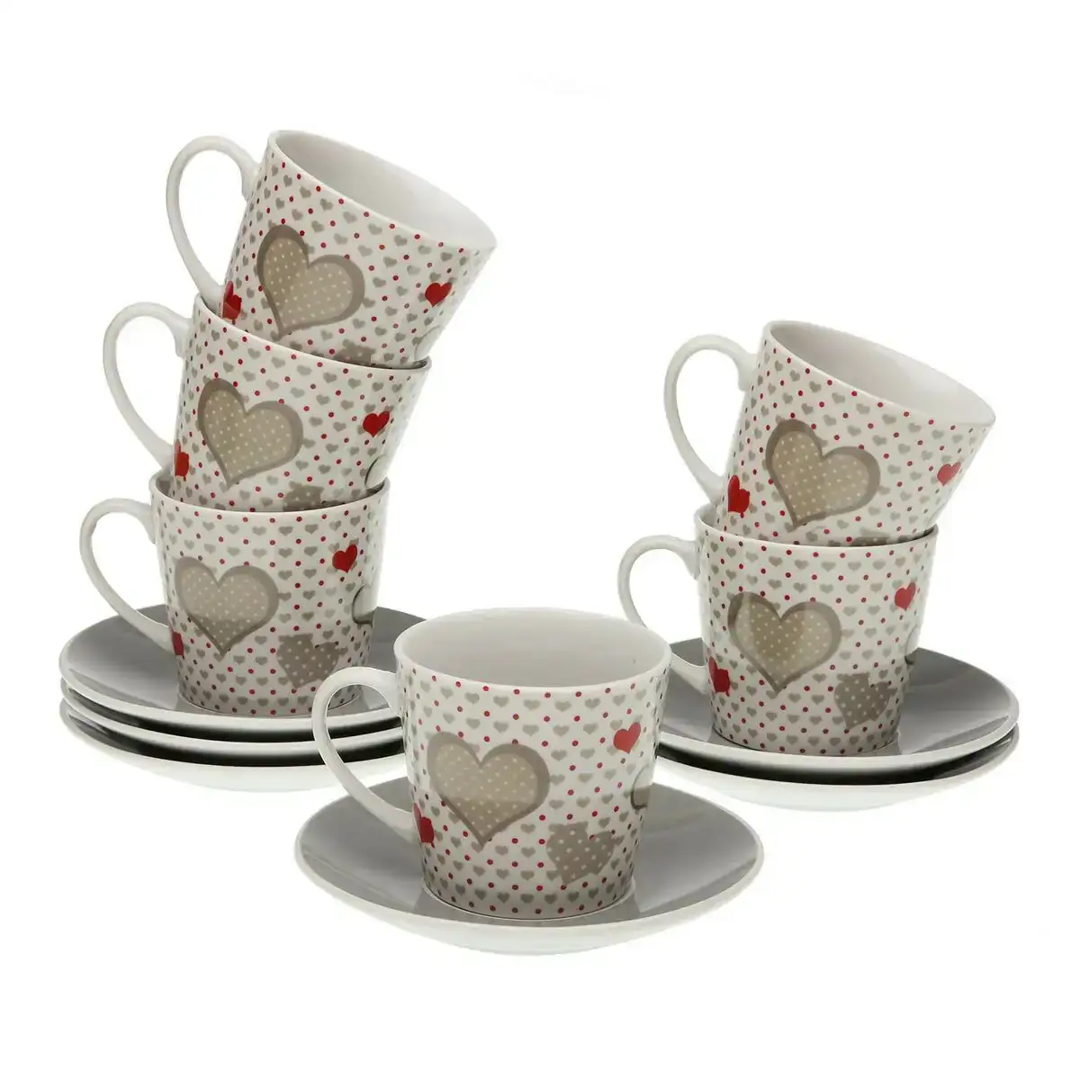 Lot de tasses avec soucoupes versa sweet porcelaine 6 pieces 9 x 14 x 14 cm _9202. Bienvenue chez DIAYTAR COTE D'IVOIRE - Où Chaque Article Est une Découverte. Naviguez à travers nos offres et laissez-vous surprendre par des trésors cachés qui enrichiront votre vie.