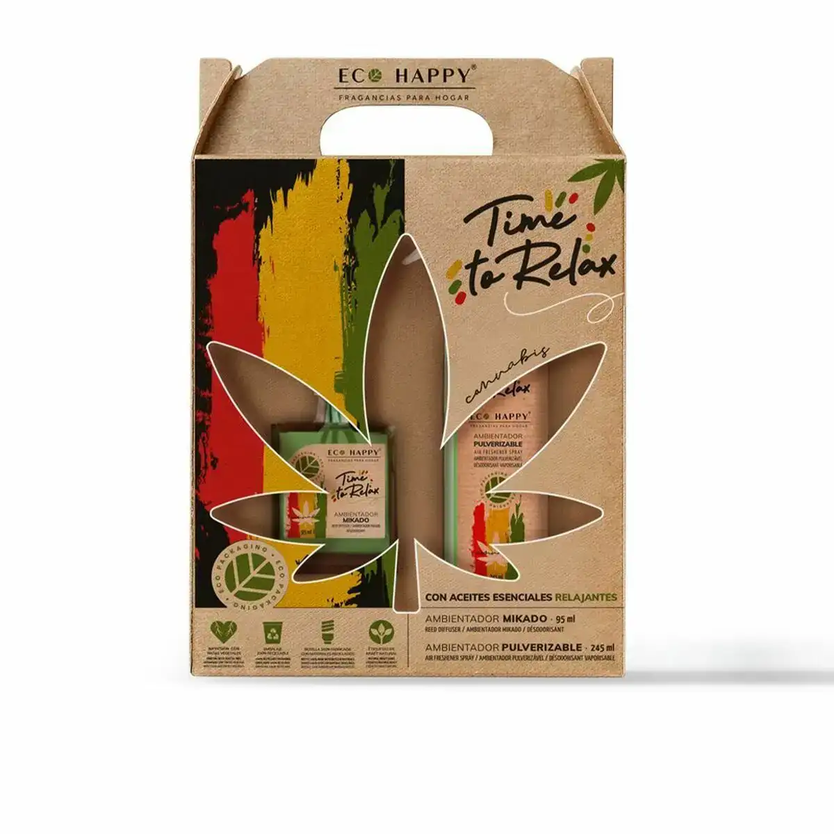 Lot eco happy time to relax batonnets parfumes spray diffuseur lot 2 pcs _7844. Bienvenue chez DIAYTAR COTE D'IVOIRE - Où le Shopping Rime avec Diversité. Plongez dans notre univers de produits et découvrez des trésors qui représentent la richesse culturelle du Côte d'Ivoire.