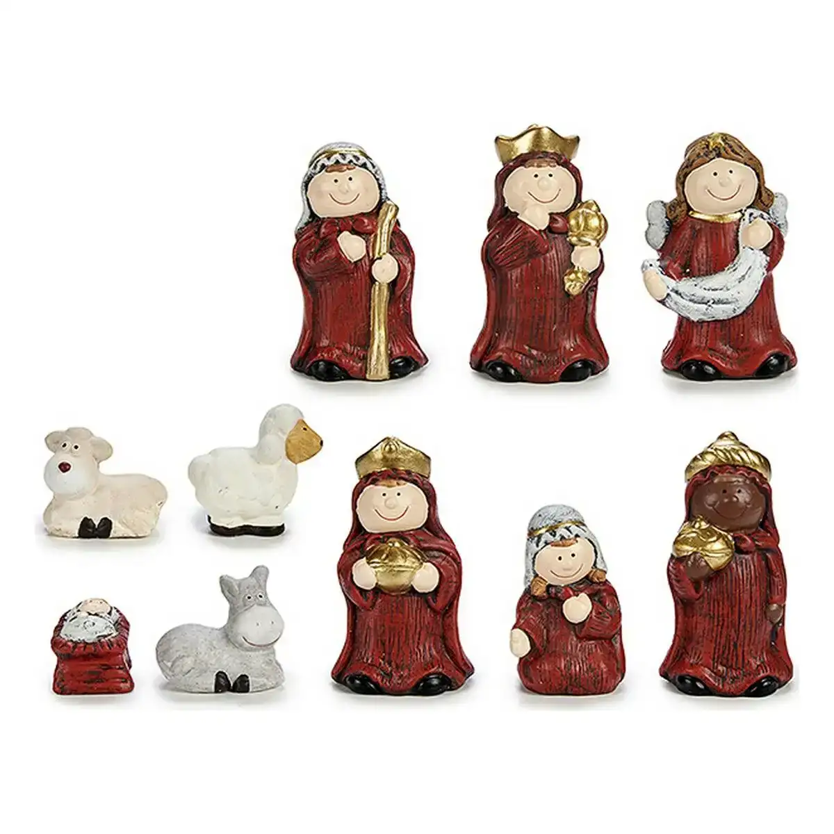 Lot figurine pour creche ceramique rouge dore_4709. Entrez dans le Monde de DIAYTAR COTE D'IVOIRE - Où Chaque Article Raconte une Histoire Unique. Explorez notre boutique en ligne pour dénicher des trésors qui incarnent l'âme du Côte d'Ivoire.