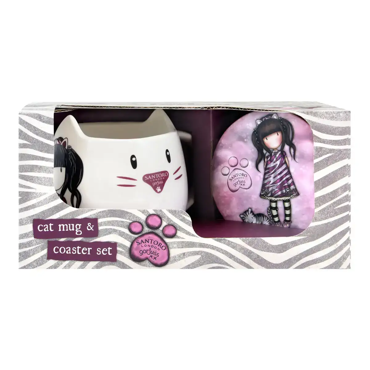 Lot gorjuss ruby wild tasse dessous de verres 2 pieces ceramique gris_9766. Entrez dans l'Univers de DIAYTAR COTE D'IVOIRE - Où Chaque Produit a son Éclat Unique. Explorez notre gamme variée et choisissez des articles qui illuminent votre quotidien.