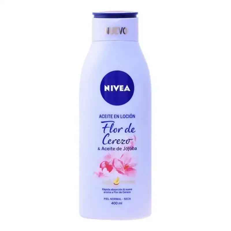 Lotion a huile de fleur de cerisier et huile de jojoba nivea aceite en locion 400 ml 400 ml_9289. DIAYTAR COTE D'IVOIRE - Où la Tradition Renouvelée Rencontre l'Innovation. Explorez notre gamme de produits qui fusionnent l'héritage culturel avec les besoins contemporains.