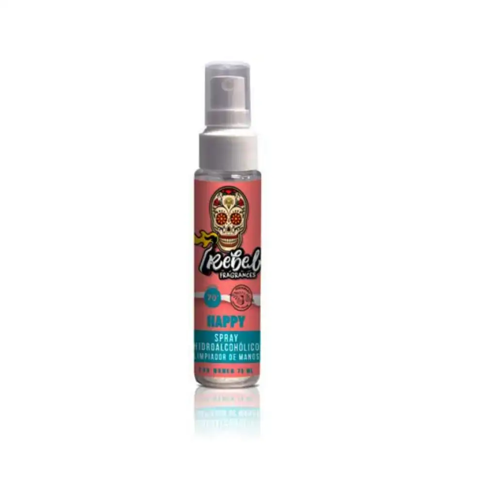 Lotion desinfectante pour les mains rebel happy spray 75 ml _6973. Bienvenue chez DIAYTAR COTE D'IVOIRE - Votre Porte d'Accès à la Diversité. Découvrez notre boutique en ligne et choisissez parmi une pléthore d'articles qui célèbrent la richesse culturelle du Côte d'Ivoire et au-delà.