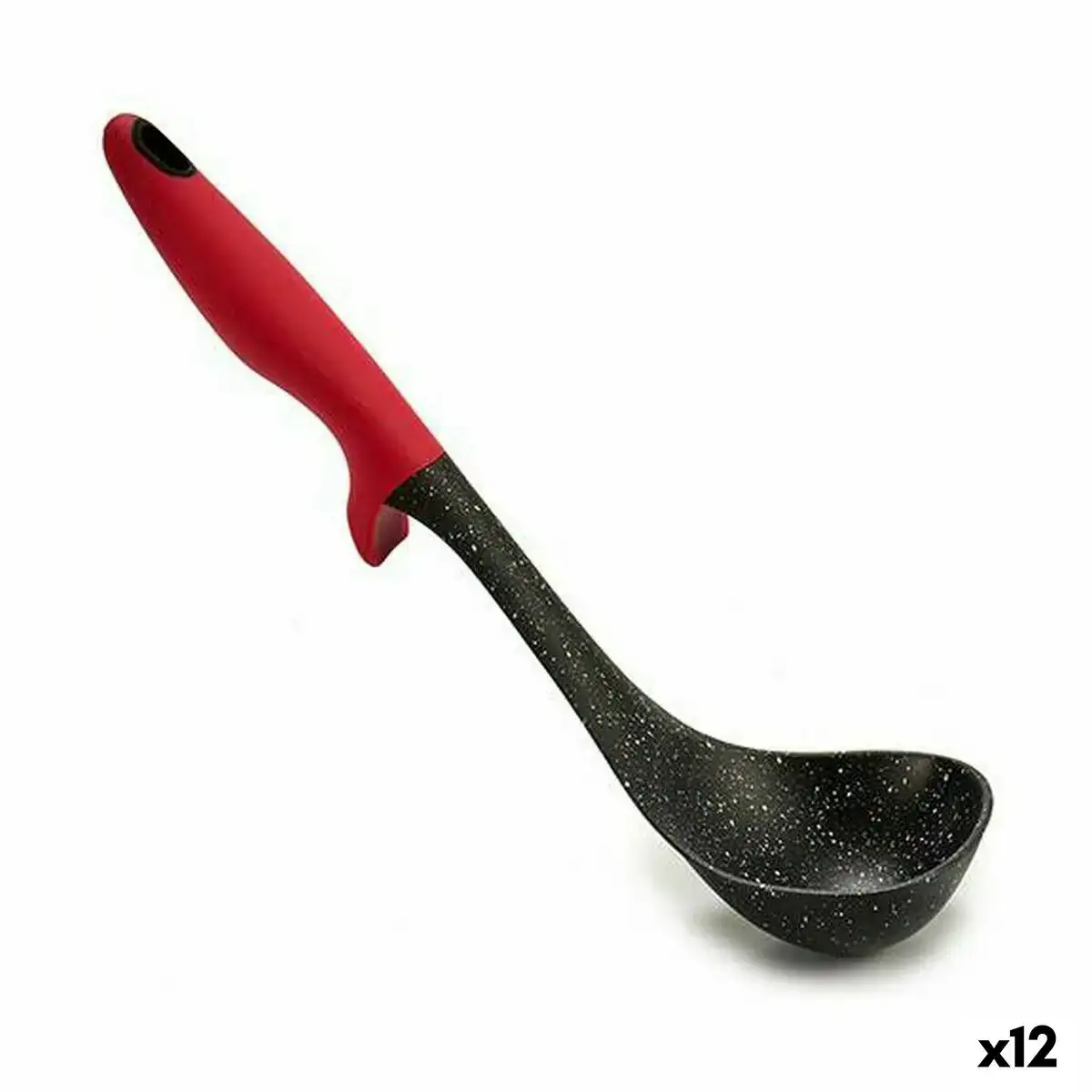 Louche nylon noir rouge 7 x 30 x 9 cm 12 unites _5416. DIAYTAR COTE D'IVOIRE - Votre Destination de Shopping Authentique au Côte d'Ivoire. Plongez dans notre boutique en ligne pour découvrir des produits qui célèbrent la riche culture et l'artisanat du pays.
