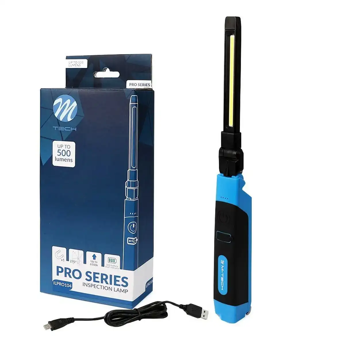 Lumiere de travail m tech ilpro104 noir bleu 500 lm_9662. DIAYTAR COTE D'IVOIRE - Votre Destination Shopping Exquise. Explorez notre boutique en ligne et découvrez des trésors qui ajoutent une touche de sophistication à votre style et à votre espace.