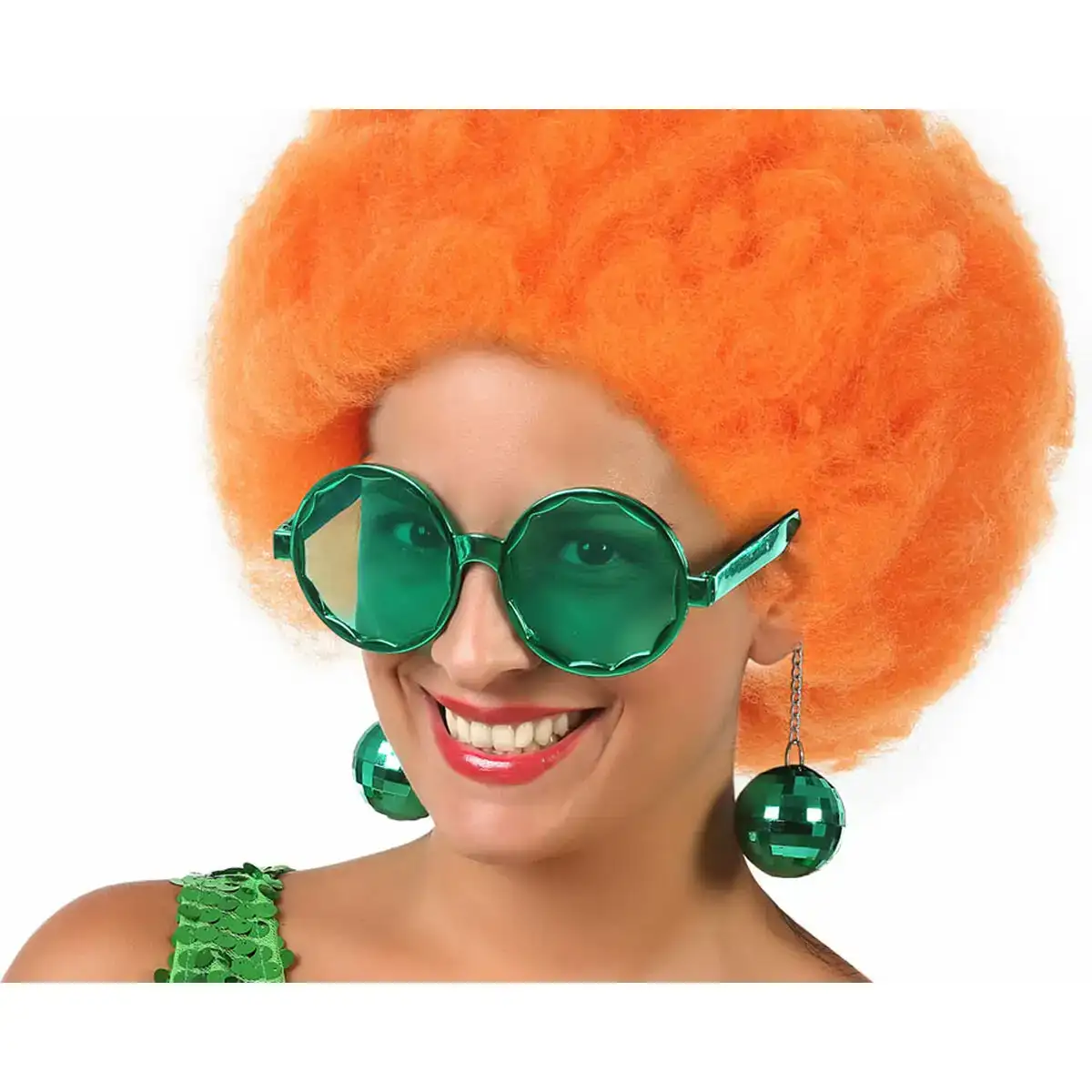 Lunettes hippie grand vert anos 70_3796. Bienvenue chez DIAYTAR COTE D'IVOIRE - Où Choisir est un Voyage. Plongez dans notre plateforme en ligne pour trouver des produits qui ajoutent de la couleur et de la texture à votre quotidien.