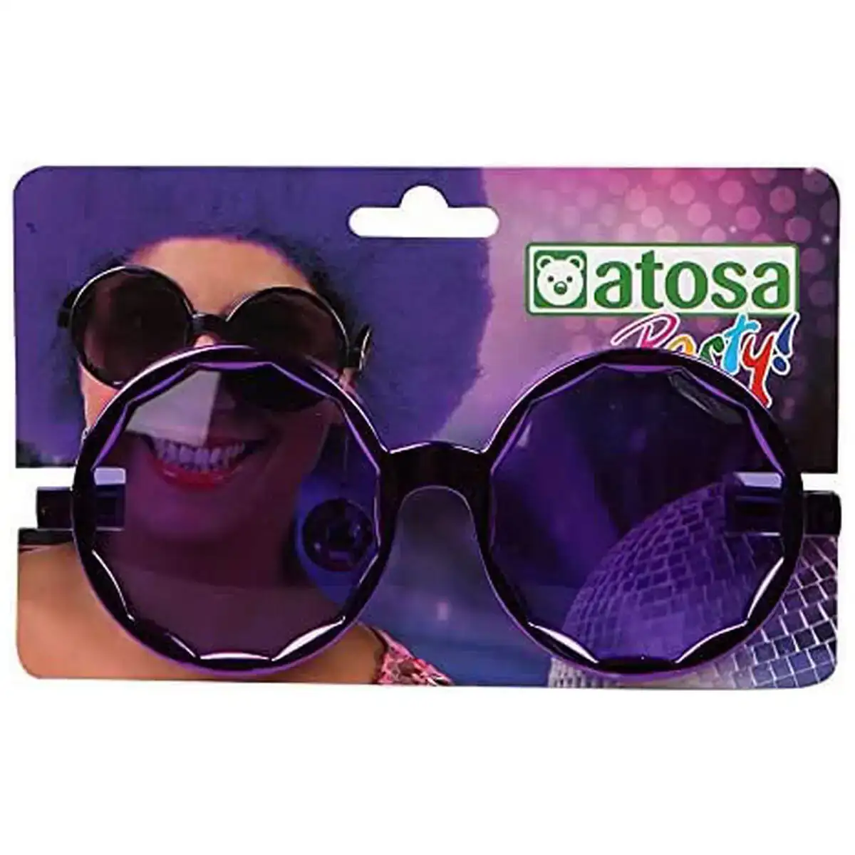 Lunettes hippie violet anos 70_4024. Entrez dans l'Univers de DIAYTAR COTE D'IVOIRE - Où Choisir est un Plaisir. Explorez notre gamme variée et trouvez des articles qui parlent à votre cœur et à votre style.