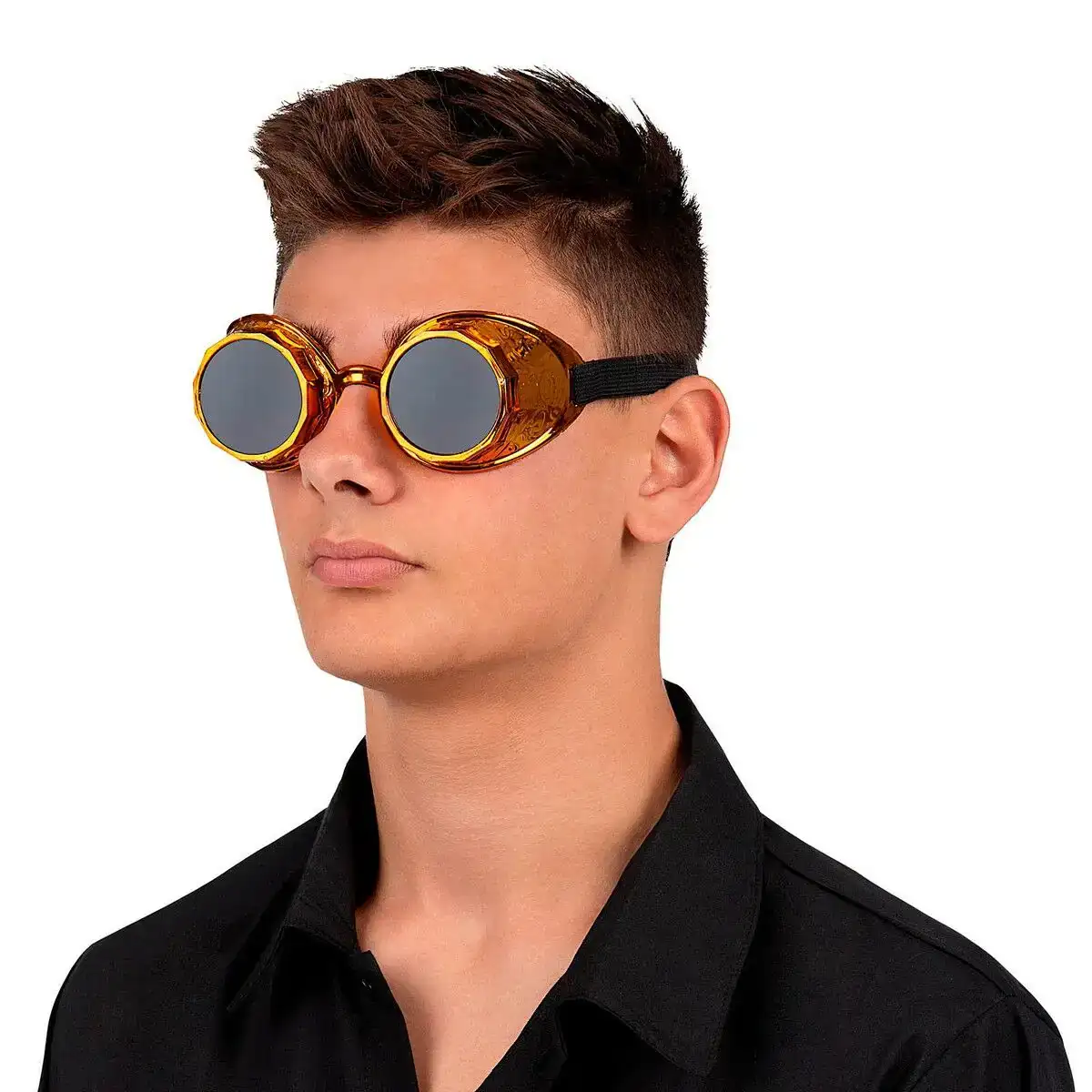 Lunettes my other me dore steampunk_9729. DIAYTAR COTE D'IVOIRE - Votre Source de Trouvailles uniques. Naviguez à travers notre catalogue et trouvez des articles qui vous distinguent et reflètent votre unicité.