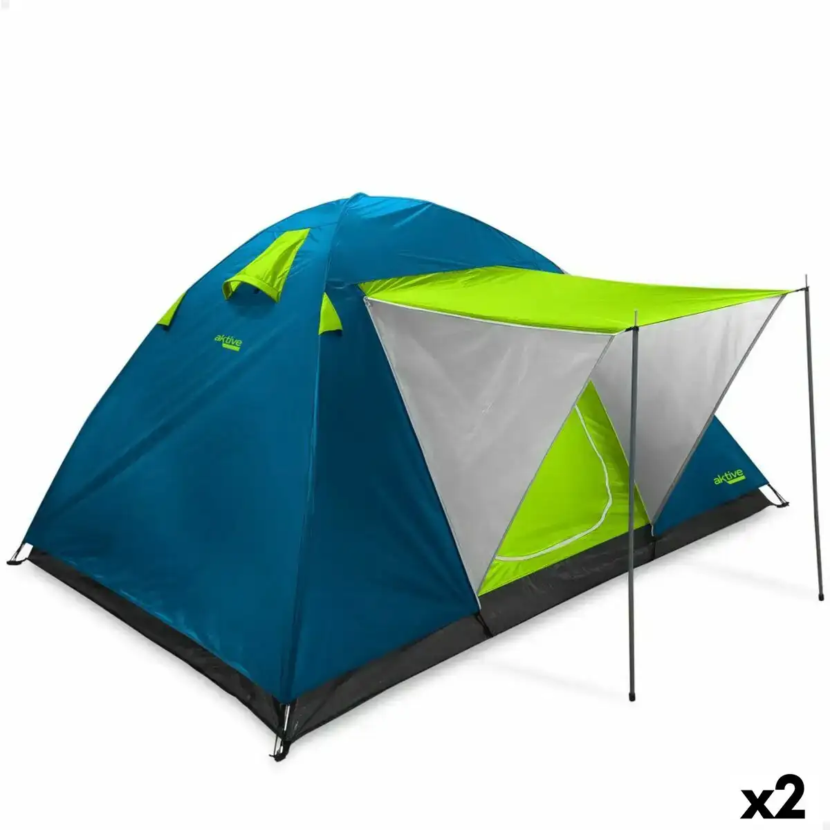 Magasin de campagne aktive auvent 4 personnes 240 x 130 x 210 cm 2 unites _9346. DIAYTAR COTE D'IVOIRE - Votre Passage vers le Raffinement. Plongez dans notre univers de produits exquis et choisissez des articles qui ajoutent une touche de sophistication à votre vie.