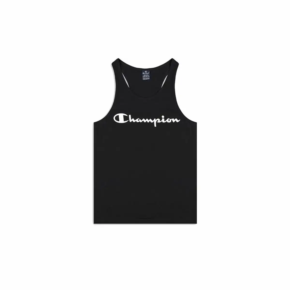 Maillot de corps sans manches pour homme champion tank top noir_3468. DIAYTAR COTE D'IVOIRE - Votre Passage vers l'Élégance Abordable. Explorez notre collection où chaque produit est choisi pour sa qualité et son accessibilité, incarnant ainsi l'essence du Côte d'Ivoire.