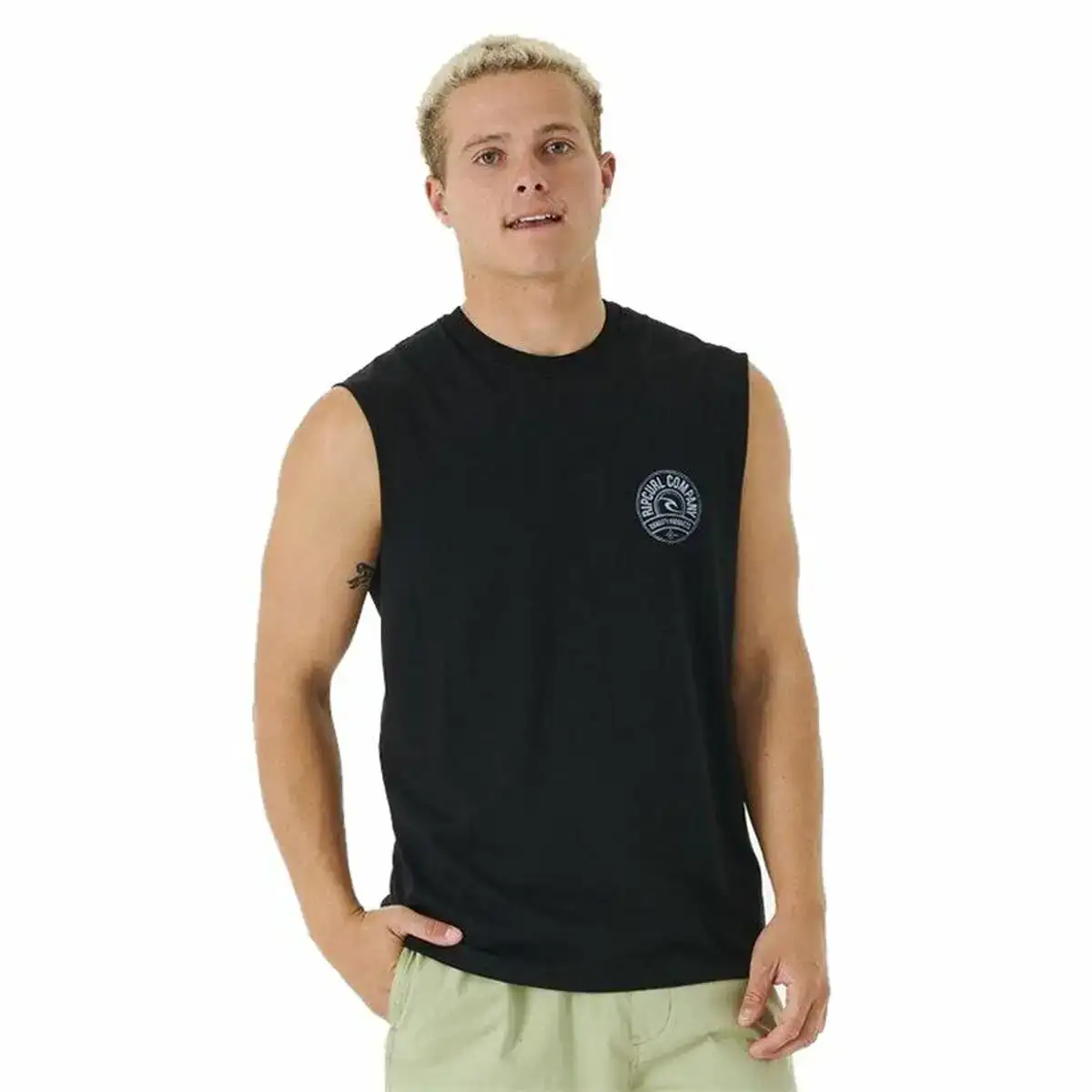 Maillot de corps sans manches pour homme rip curl stapler muscle noir homme_6590. DIAYTAR COTE D'IVOIRE - Où le Shopping Devient une Aventure Culturelle. Plongez dans notre univers de produits qui célèbrent l'héritage et l'artisanat du Côte d'Ivoire.