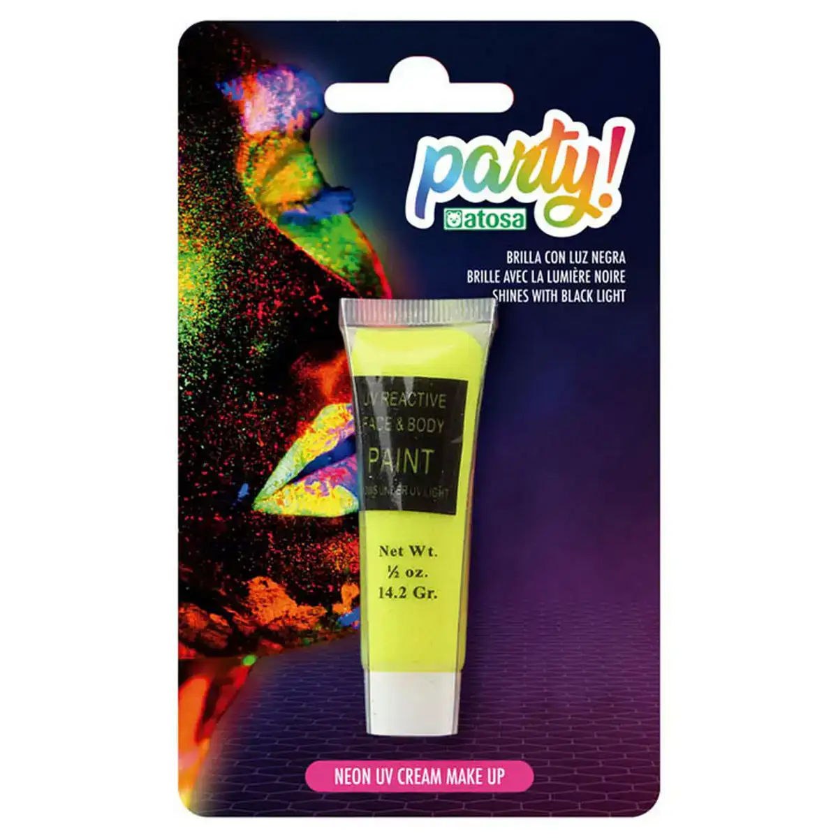 Maquillage glow in the dark jaune_3267. Entrez dans l'Univers de DIAYTAR COTE D'IVOIRE - Où Choisir est un Plaisir. Explorez notre catalogue diversifié et trouvez des articles qui reflètent vos goûts et votre personnalité.