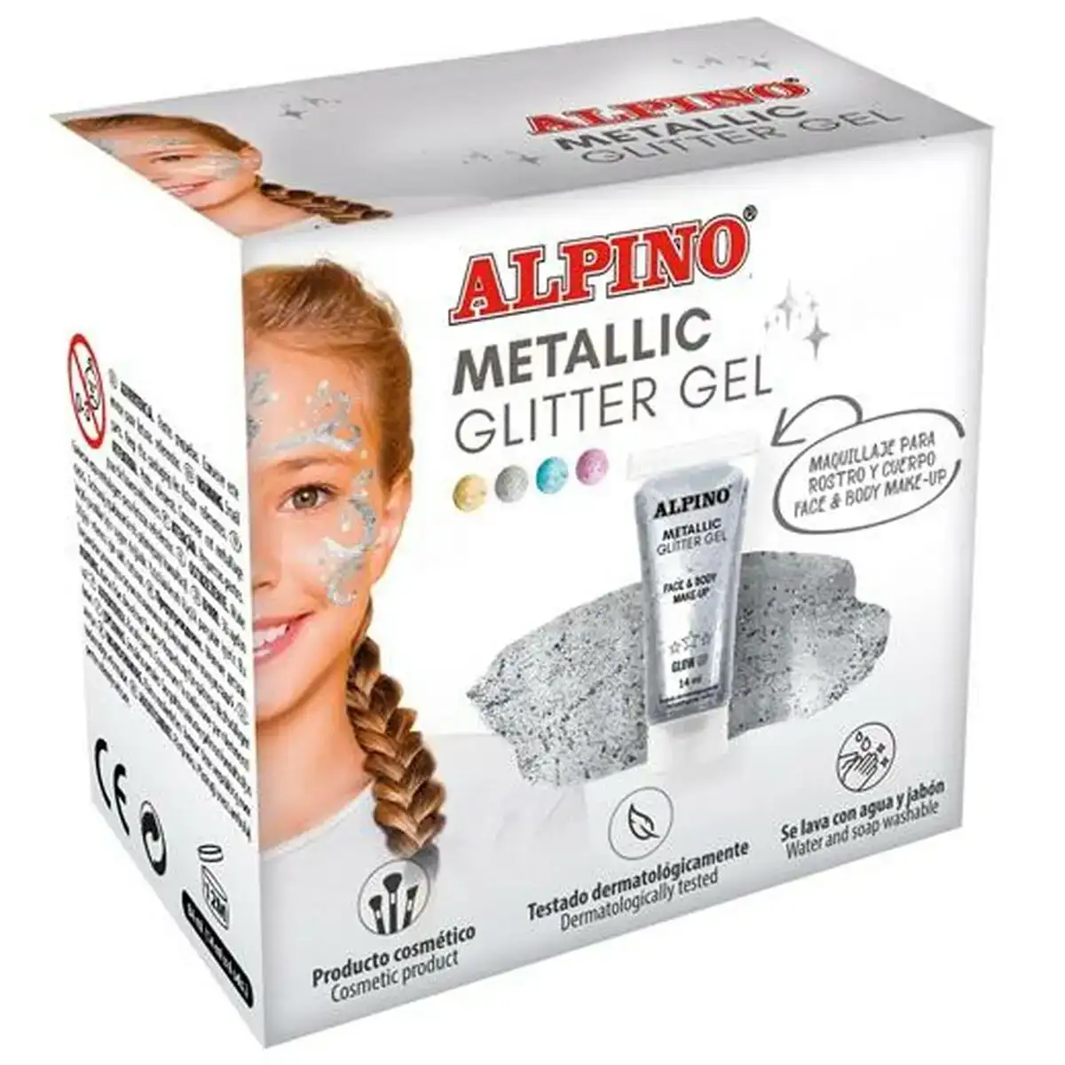 Maquillage pour les enfants alpino paillettes gel 6 pieces_6388. DIAYTAR COTE D'IVOIRE - Où Chaque Achat Raconte une Histoire. Parcourez notre boutique en ligne pour trouver des articles qui évoquent le savoir-faire et la tradition du Côte d'Ivoire.