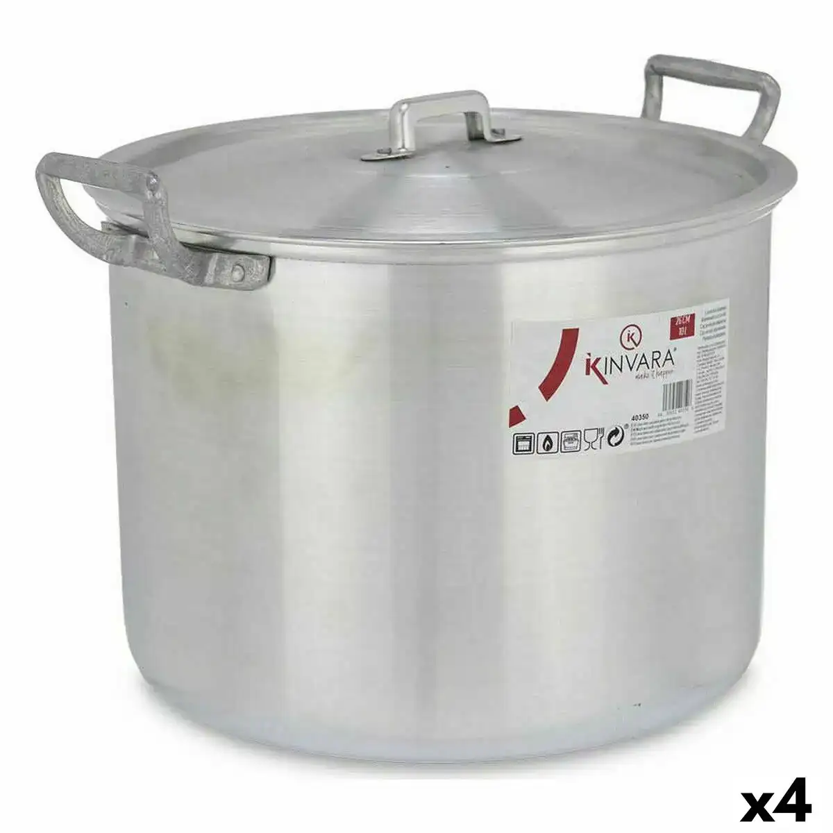 Marmite avec couvercle argente aluminium 35 5 x 24 x 28 cm 4 unites _3306. DIAYTAR COTE D'IVOIRE - Votre Boutique en Ligne, Votre Choix Illimité. Parcourez nos rayons et découvrez des produits qui vous inspirent, de la mode à la maison et bien plus.