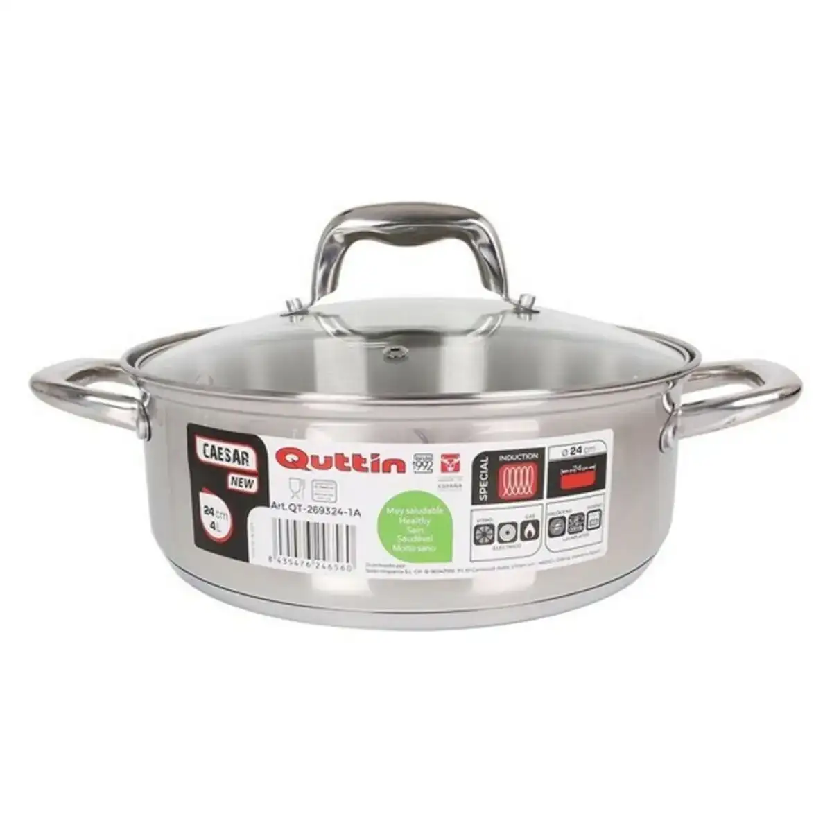 Marmite avec couvercle new caesar acier o 24 cm _7560. DIAYTAR COTE D'IVOIRE - Votre Source de Découvertes Shopping. Découvrez des trésors dans notre boutique en ligne, allant des articles artisanaux aux innovations modernes.