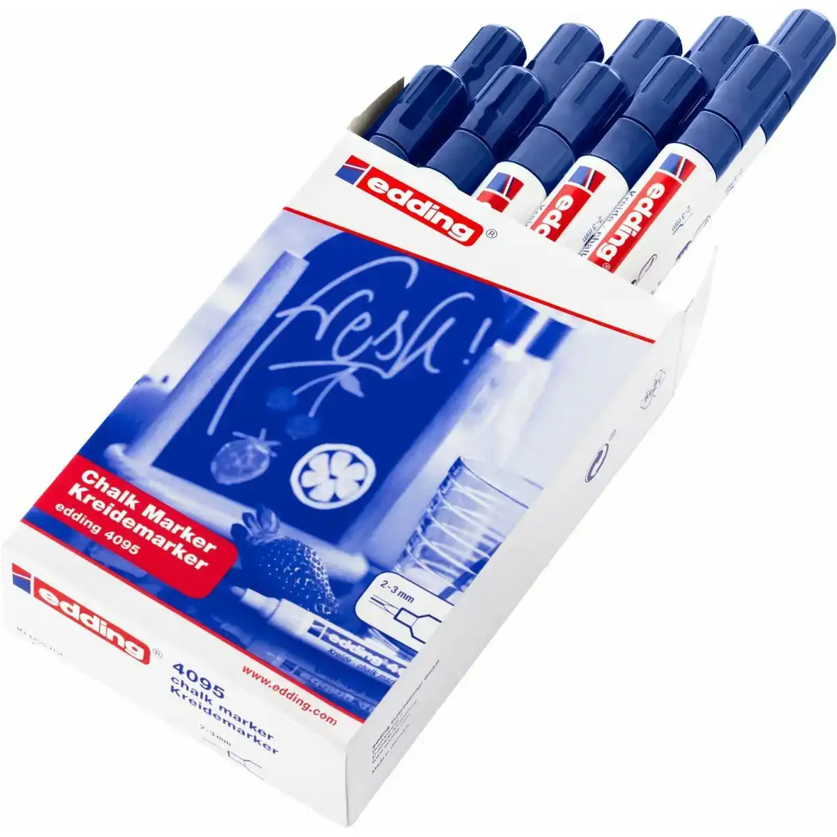 Marqueur craie liquide edding 4095 bleu 10 unites_5238. DIAYTAR COTE D'IVOIRE - Là où Chaque Produit Est une Trouvaille. Parcourez notre catalogue diversifié et découvrez des articles qui enrichiront votre quotidien, du pratique à l'insolite.