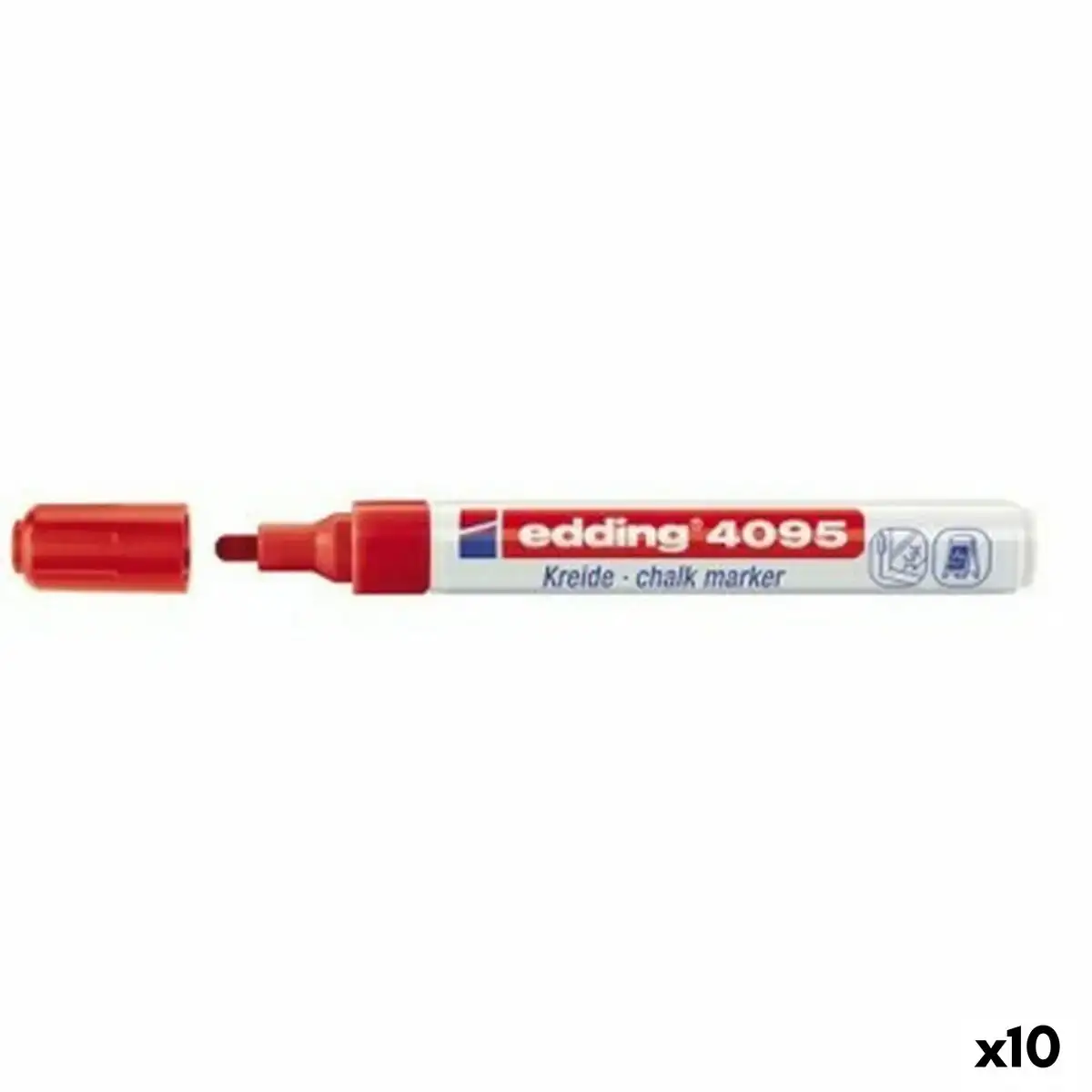 Marqueur craie liquide edding 4095 rouge 10 unites_3851. DIAYTAR COTE D'IVOIRE - Votre Source de Découvertes Shopping. Naviguez à travers nos catégories et découvrez des articles qui vous surprendront et vous séduiront.