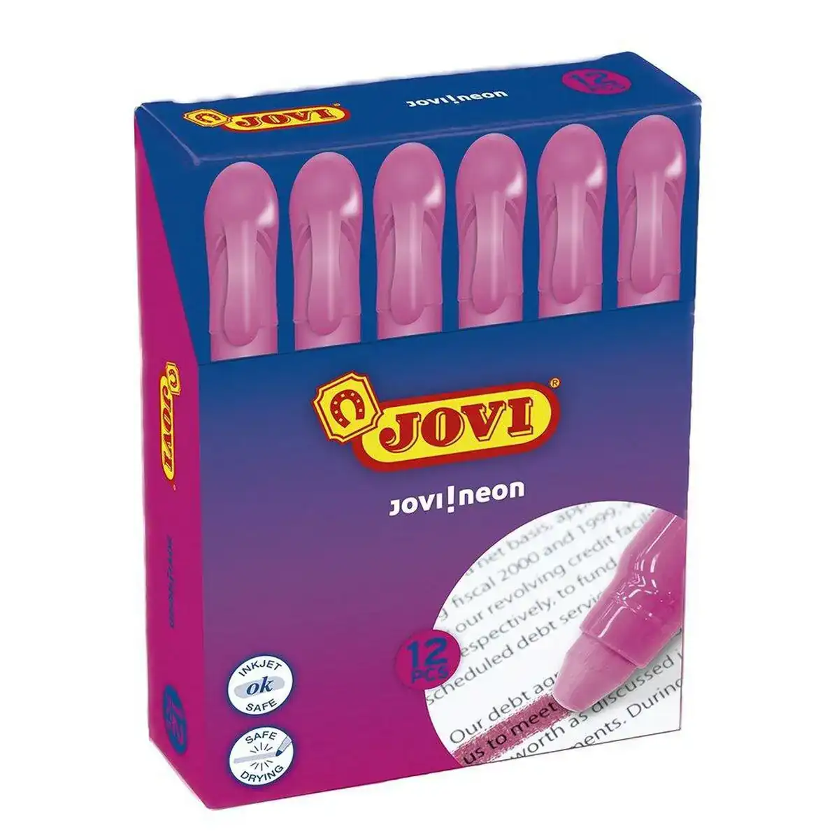 Marqueur fluorescent jovi jovi neon fuchsia 12 unites _1923. DIAYTAR COTE D'IVOIRE - Votre Destination pour un Shopping Éclairé. Parcourez notre boutique en ligne pour découvrir des produits de qualité qui embelliront votre quotidien.