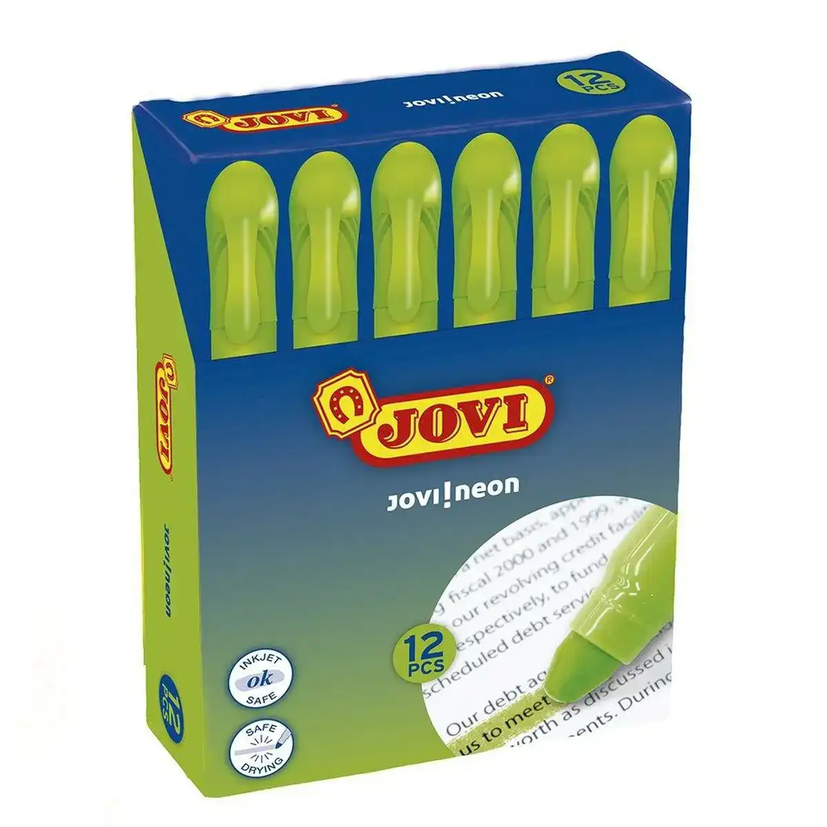 Marqueur fluorescent jovi jovi neon vert 12 unites _6614. DIAYTAR COTE D'IVOIRE - Où Chaque Produit est une Histoire à Raconter. Découvrez notre sélection de produits qui vous permettent de créer votre propre récit à travers vos achats.