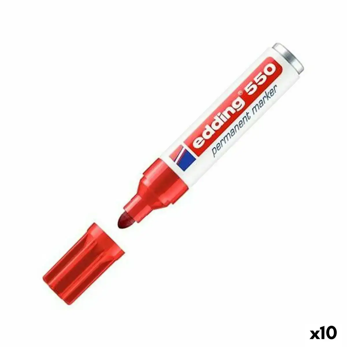 Marqueur permanent edding 550 3 4 mm rouge 10 unites _1289. DIAYTAR COTE D'IVOIRE - Là où Chaque Clic Compte. Parcourez notre boutique en ligne et laissez-vous guider vers des trouvailles uniques qui enrichiront votre quotidien.