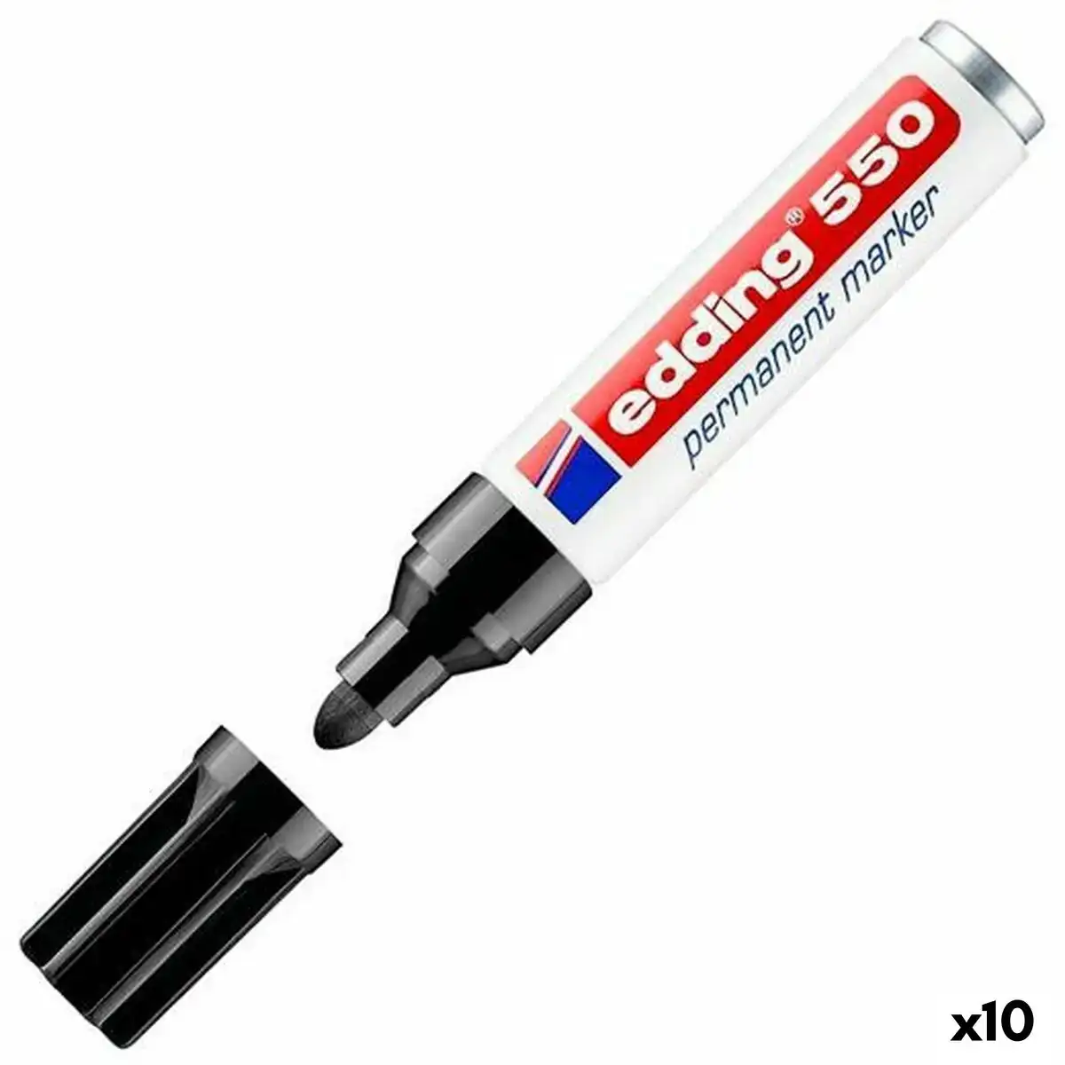 Marqueur permanent edding 550 noir 10 unites_9062. DIAYTAR COTE D'IVOIRE - Là où Chaque Produit a son Propre Éclat. Explorez notre boutique en ligne et trouvez des articles qui ajoutent de la brillance à votre quotidien.