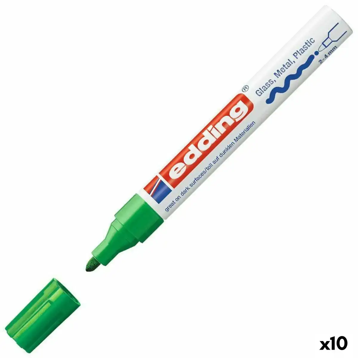 Marqueur permanent edding 750 vert 10 unites_2875. Entrez dans l'Univers de DIAYTAR COTE D'IVOIRE - Où l'Authenticité Renouvelle Votre Quotidien. Explorez notre gamme de produits et trouvez des articles qui reflètent votre essence.