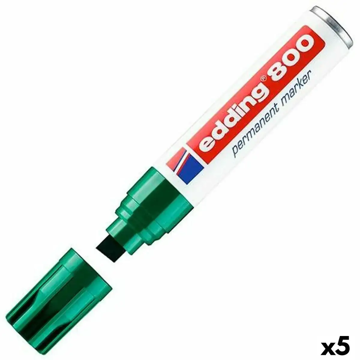Marqueur permanent edding 800 vert 5 unites_5560. Entrez dans l'Univers de DIAYTAR COTE D'IVOIRE - Où Chaque Produit a sa Place. Explorez nos rayons virtuels et choisissez des articles qui s'intègrent parfaitement à votre style de vie.