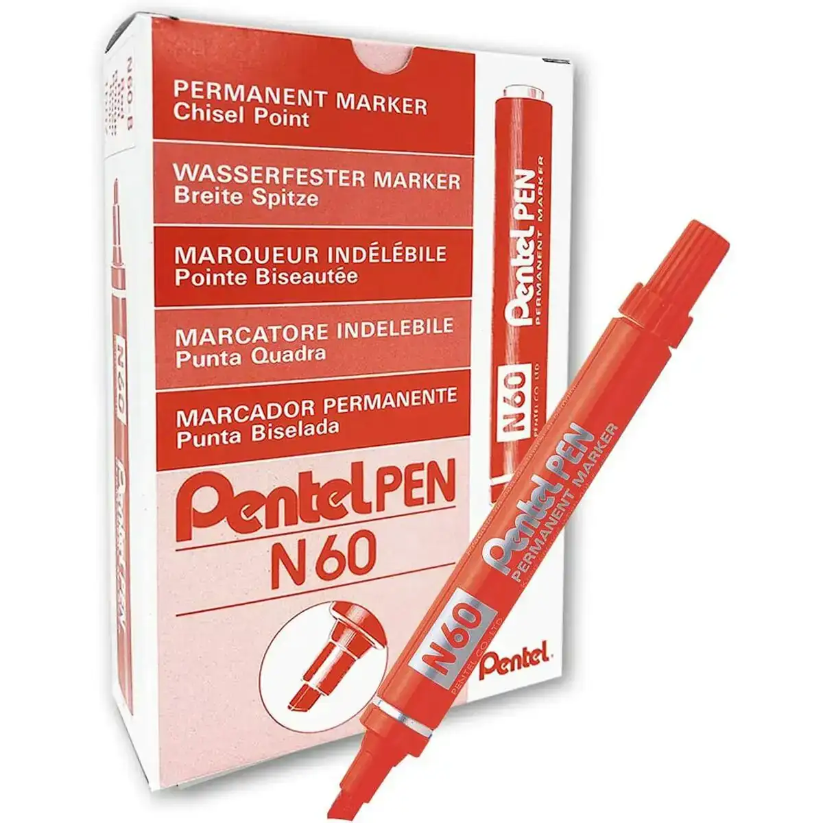 Marqueur permanent pentel n60 rouge 12 unites _7593. DIAYTAR COTE D'IVOIRE - Votre Portail vers l'Extraordinaire. Parcourez nos collections et découvrez des produits qui vous emmènent au-delà de l'ordinaire, créant une expérience de shopping mémorable.