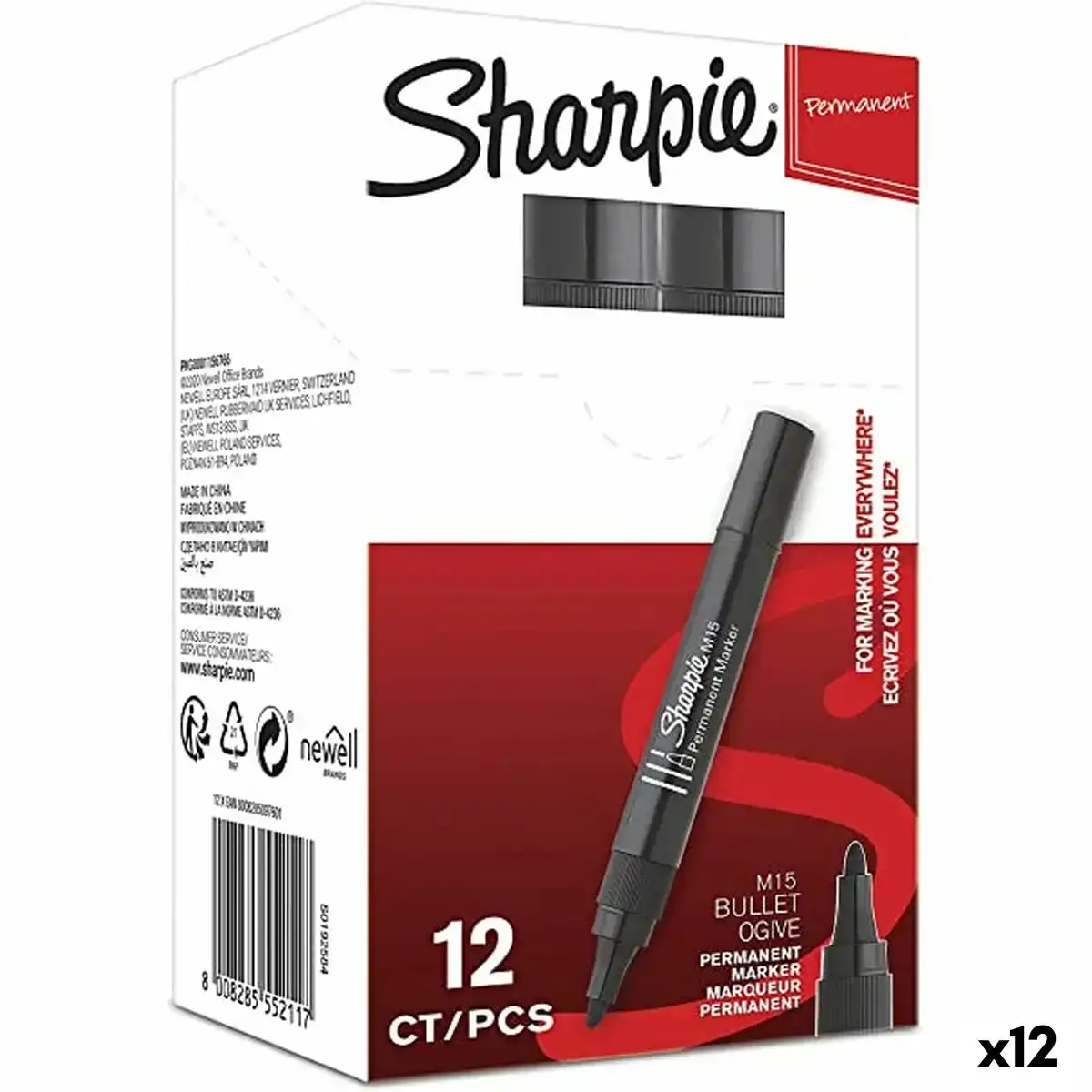 Marqueur permanent sharpie m15 12 pieces noir 2 mm 12 unites _4853. DIAYTAR COTE D'IVOIRE - Votre Passage vers le Chic et l'Élégance. Naviguez à travers notre boutique en ligne pour trouver des produits qui ajoutent une touche sophistiquée à votre style.