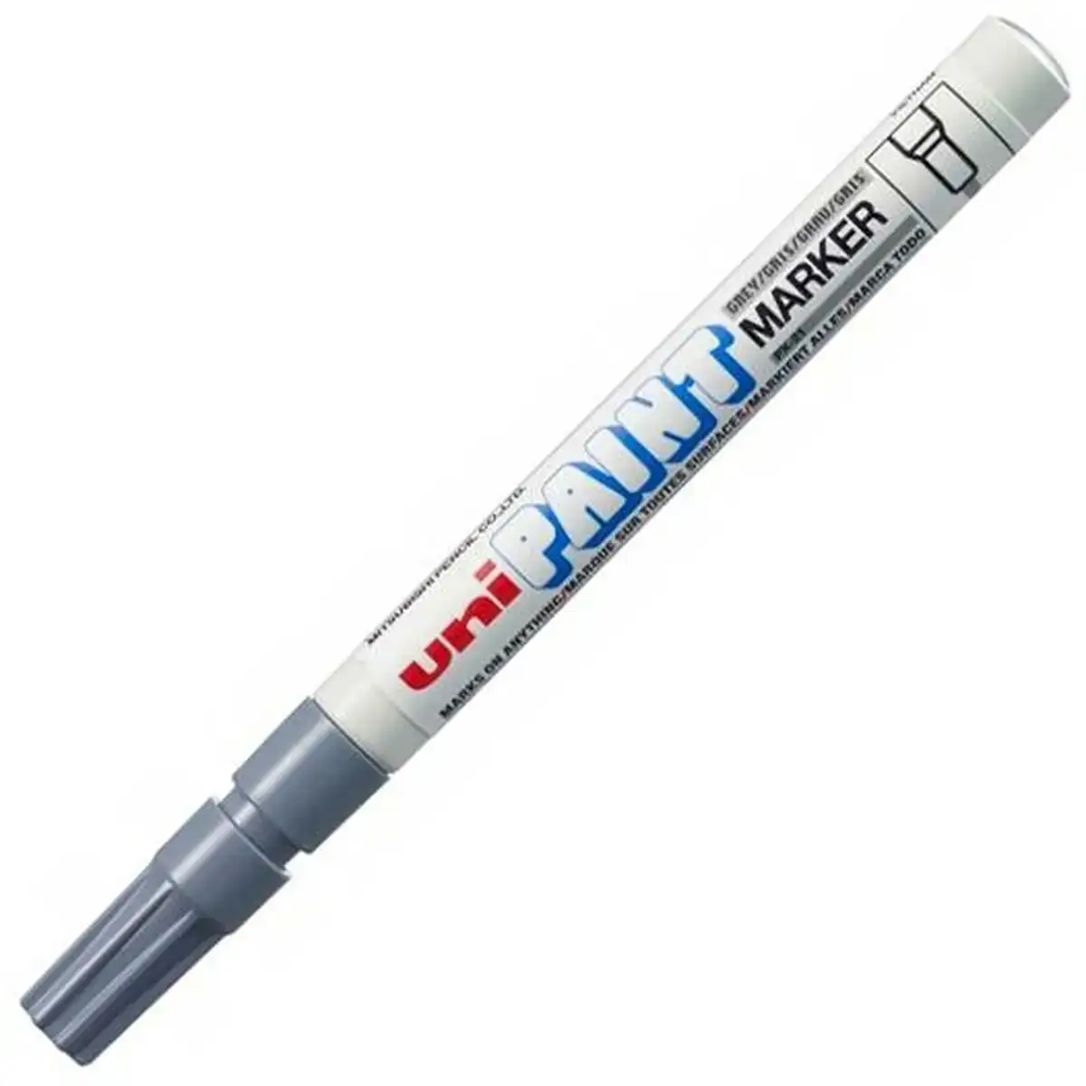 Marqueur permanent uni ball paint px 21l gris 12 unites_1802. DIAYTAR COTE D'IVOIRE - Votre Source de Trouvailles uniques. Naviguez à travers notre catalogue et trouvez des articles qui vous distinguent et reflètent votre unicité.
