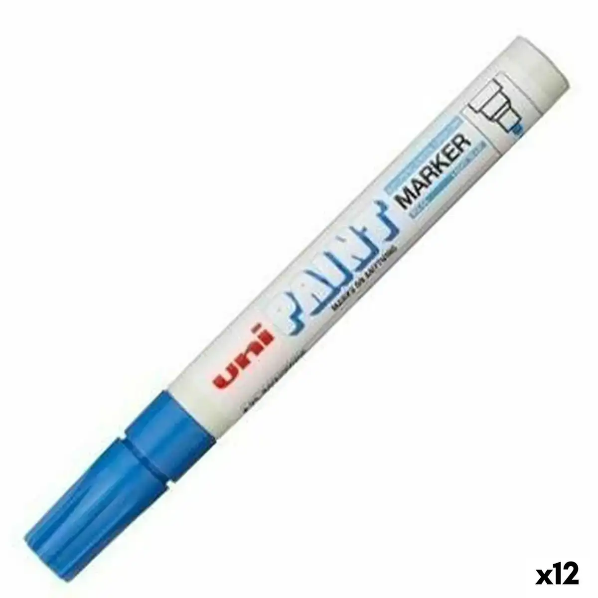 Marqueur permanent uni ball px 20 bleu 12 unites _2998. DIAYTAR COTE D'IVOIRE - L'Art du Shopping Éclairé. Parcourez notre catalogue et choisissez parmi des produits de qualité qui satisferont vos besoins et votre style.