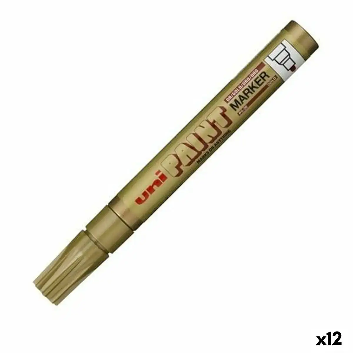 Marqueur permanent uni ball px 20 dore 2 8 mm 12 unites _9242. Bienvenue chez DIAYTAR COTE D'IVOIRE - Votre Destination Shopping Complète! Découvrez une boutique en ligne généraliste au Côte d'Ivoire offrant une vaste gamme de produits, allant des vêtements aux gadgets électroniques, en passant par l'artisanat local.