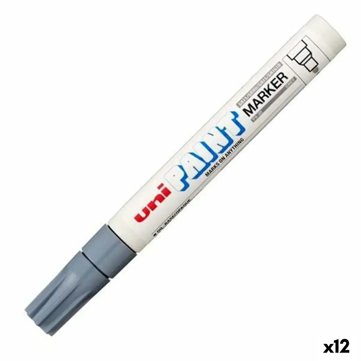 Marqueur permanent uni ball px 20 gris 2 8 mm 12 unites _4183. DIAYTAR COTE D'IVOIRE - L'Art de Choisir, l'Art de Vivre. Explorez notre univers de produits soigneusement sélectionnés pour vous offrir une expérience shopping riche et gratifiante.