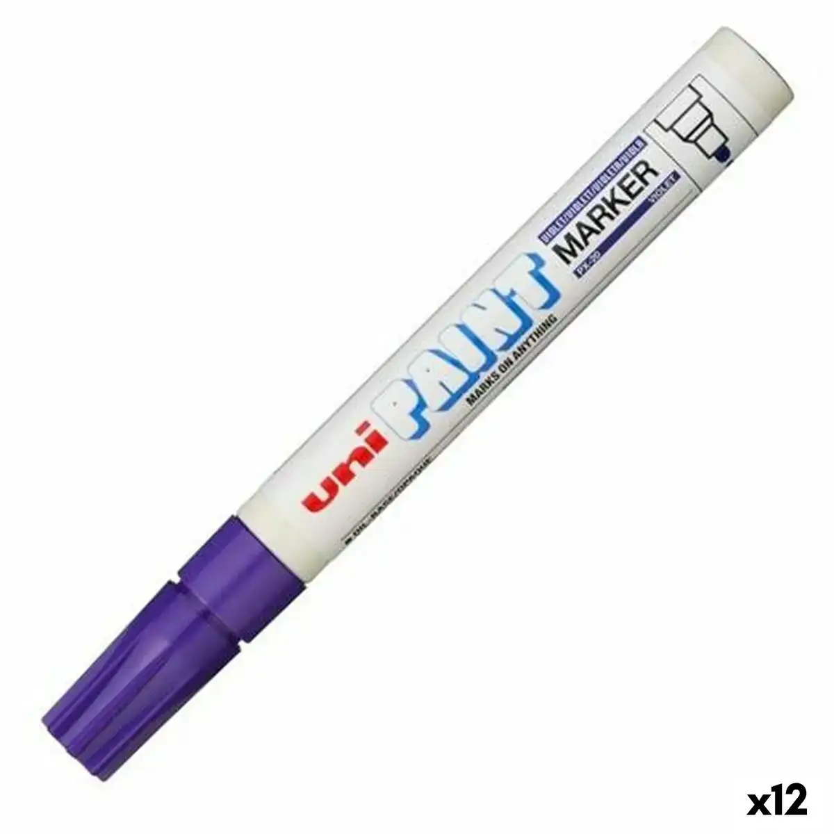 Marqueur permanent uni ball px 20 violet 2 8 mm 12 unites _8903. DIAYTAR COTE D'IVOIRE - L'Essence de la Tradition et de la Modernité réunies. Explorez notre plateforme en ligne pour trouver des produits authentiques du Côte d'Ivoire, tout en découvrant les dernières tendances du monde moderne.