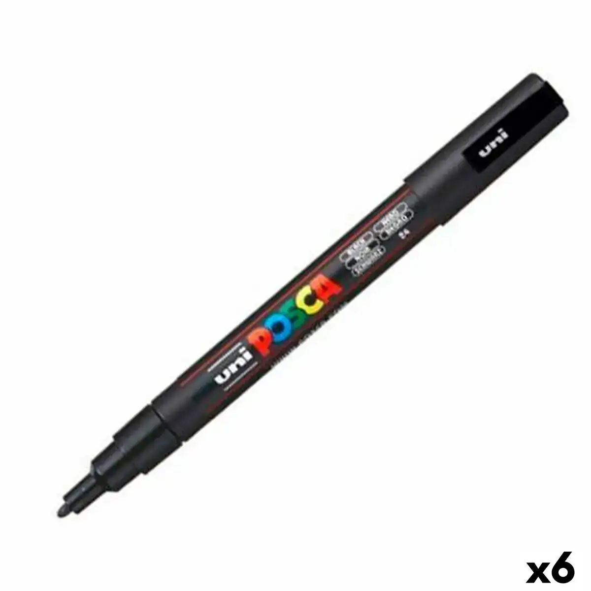 Marqueur posca pc 3m noir 6 unites _8978. Bienvenue sur DIAYTAR COTE D'IVOIRE - Où l'Authenticité Rencontre le Confort. Plongez dans notre univers de produits qui allient tradition et commodité pour répondre à vos besoins.