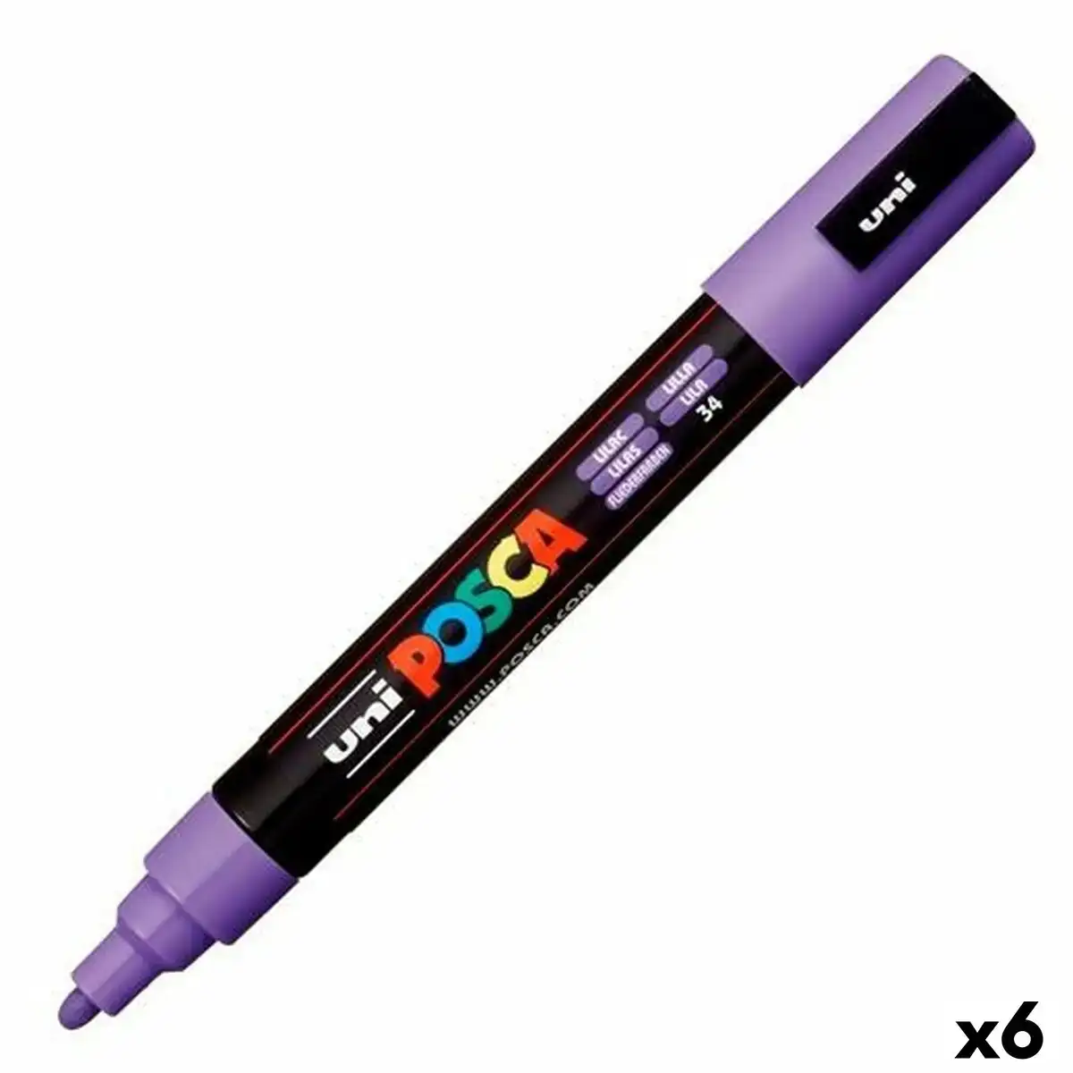 Marqueur posca pc 5m lila 6 unites _9808. DIAYTAR COTE D'IVOIRE - Votre Passage Vers l'Excellence Shopping. Découvrez un catalogue en ligne qui offre une expérience d'achat exceptionnelle, avec des produits soigneusement sélectionnés pour satisfaire tous les goûts.