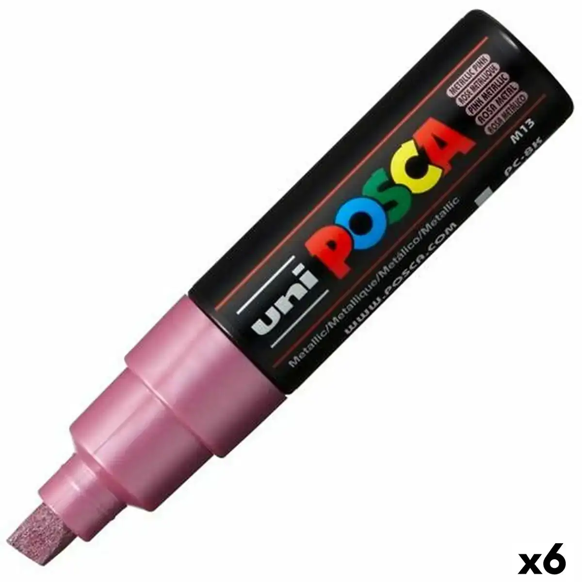 Marqueur posca pc 8k metallique rose 6 unites _5520. DIAYTAR COTE D'IVOIRE - L'Équilibre Parfait entre Tradition et Modernité. Explorez notre collection pour trouver des produits qui incarnent la culture et la contemporanéité du Côte d'Ivoire.